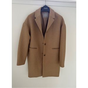 The cocoon wool blend coat